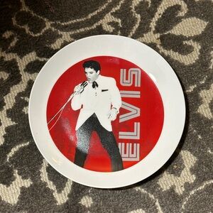 Elvis Presley Red Decorative Plate
